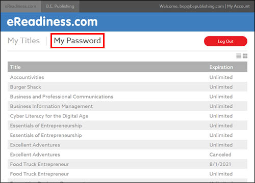 My Password
